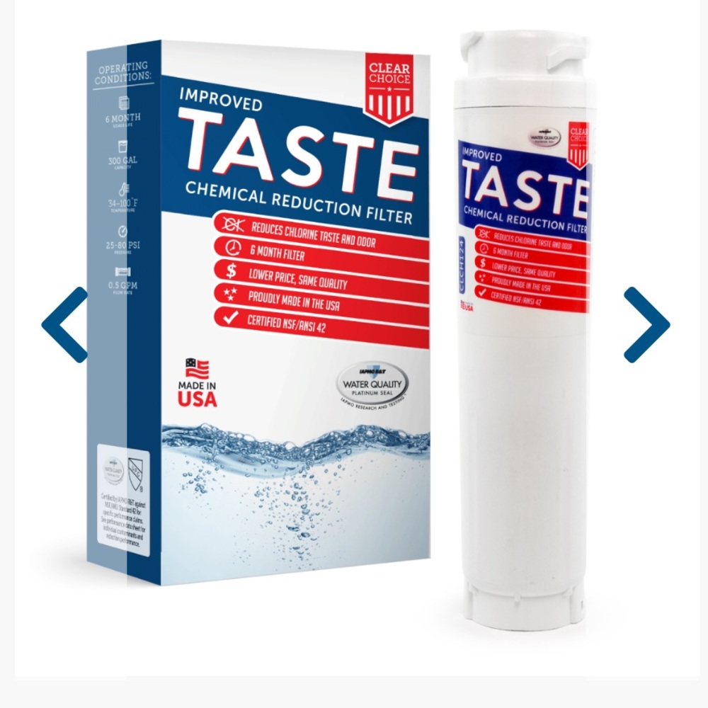 Refrigerator Water Filter ClearChoice CLCH124 Capable with 644845 / REPLFLTR10 6